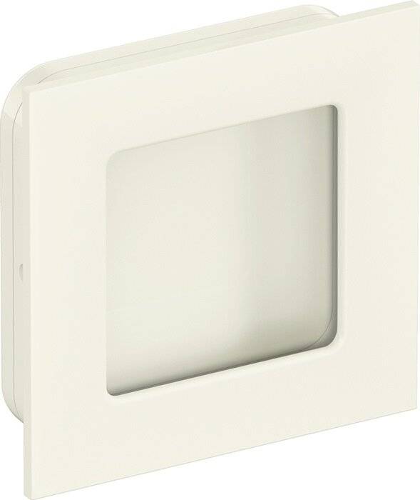 Schiebetürmuschel 544.60 PA 99 reinweiß glänzend quad.f.HLT L.60mm B.60mm HEWI-2