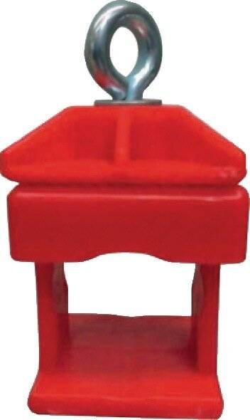 Schilderklemmschelle, Kunststoff, rot-3