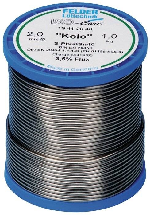 Lötdraht ISO-Core® Kolo 1mm 250g S-Sn60Pb40 FELDER-3