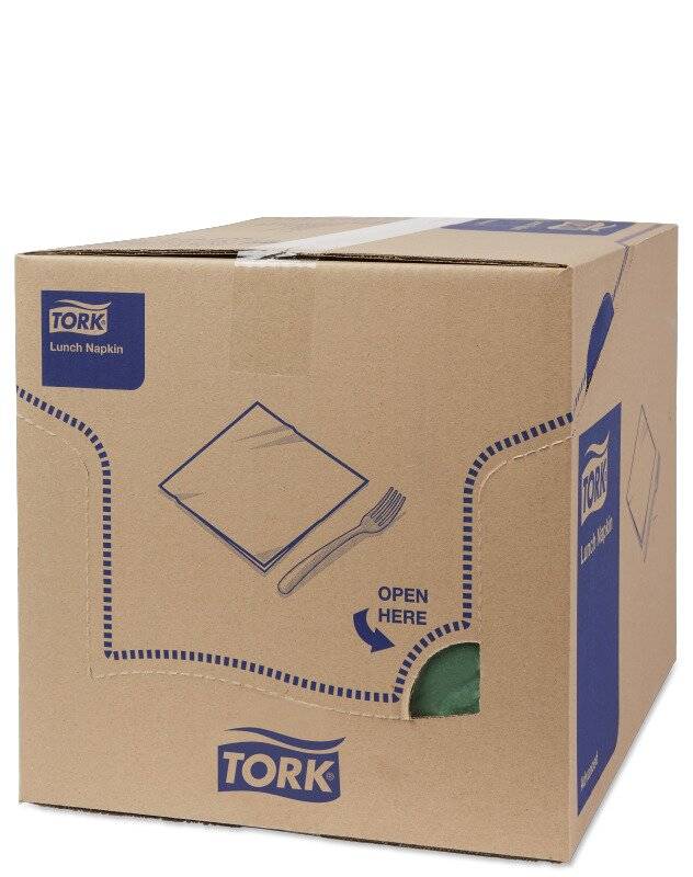 Tork 150 Servietten Soft grün, Grün, Einfarbig, 325 mm, 328 mm, 16,3 cm, 16,4 cm-4