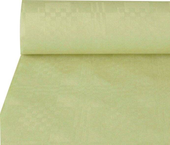 Papiertischtuch mit Damastprägung 50 m x 1 m creme-2