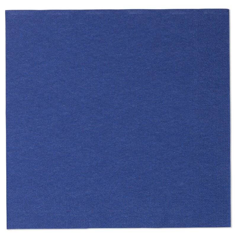 Serviette dunkelblau 33x33cm 3lagig 1/4 Falz Papier Packung 150 Stück-1
