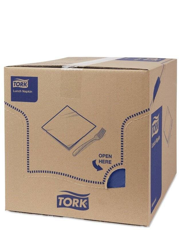 Serviette dunkelblau 33x33cm 3lagig 1/4 Falz Papier Packung 150 Stück-4