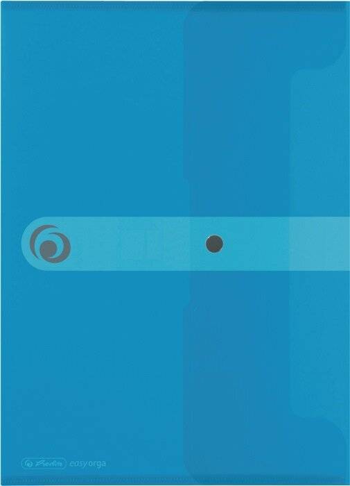 Dokumententasche PP A4 blau transparent to go-2