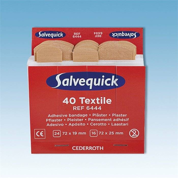 Salvequick Pflasterstrip Refill 6444 1009444 40 St./Pack.-0