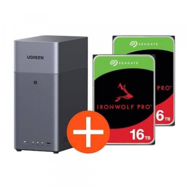 Ugreen DH2300 + 2X ST16000NT001-0