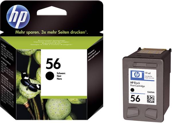 HP Druckerpatrone 56 Original  Schwarz C6656AE Tinte