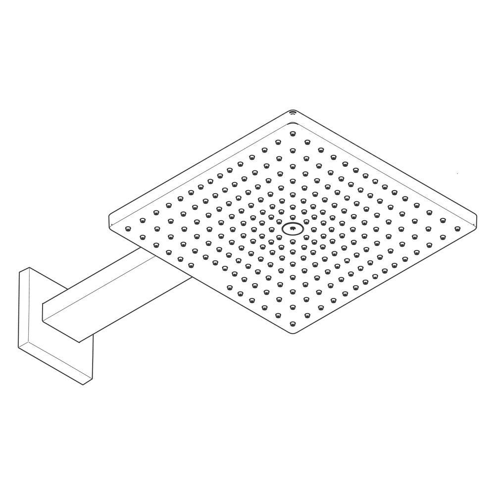 Hansgrohe Raindance E Kopfbrause 300mm, 17l/min, 1jet, Brausearm, Mattschwarz-3