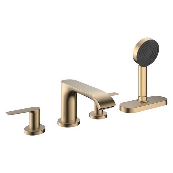 hansgrohe Vivenis 4-Loch Wannenrandarmatur mit sBox, Brushed Bronze