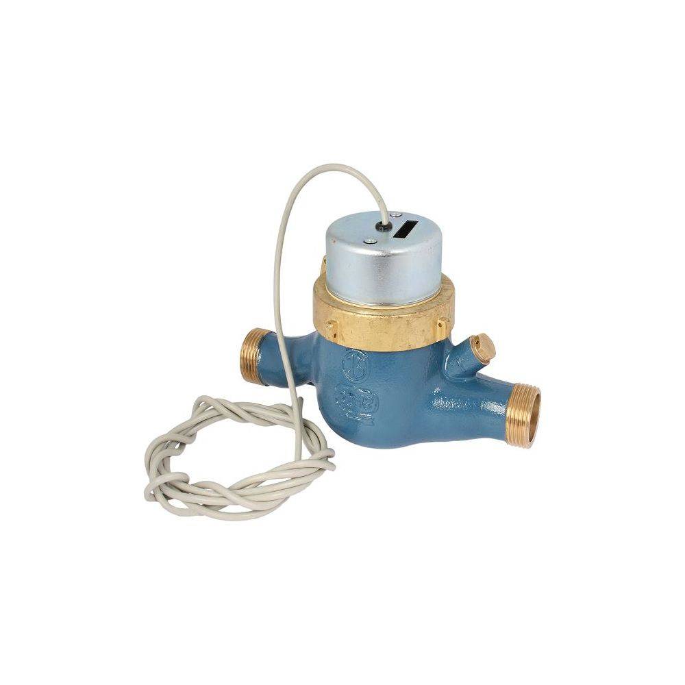 Schlösser Wasserzähler Bauart MNR-I, waagerecht und senkrecht, bis 30 Grad C, Q3 4m3/h, 3/4", Baulänge 190mm, Impuls-0