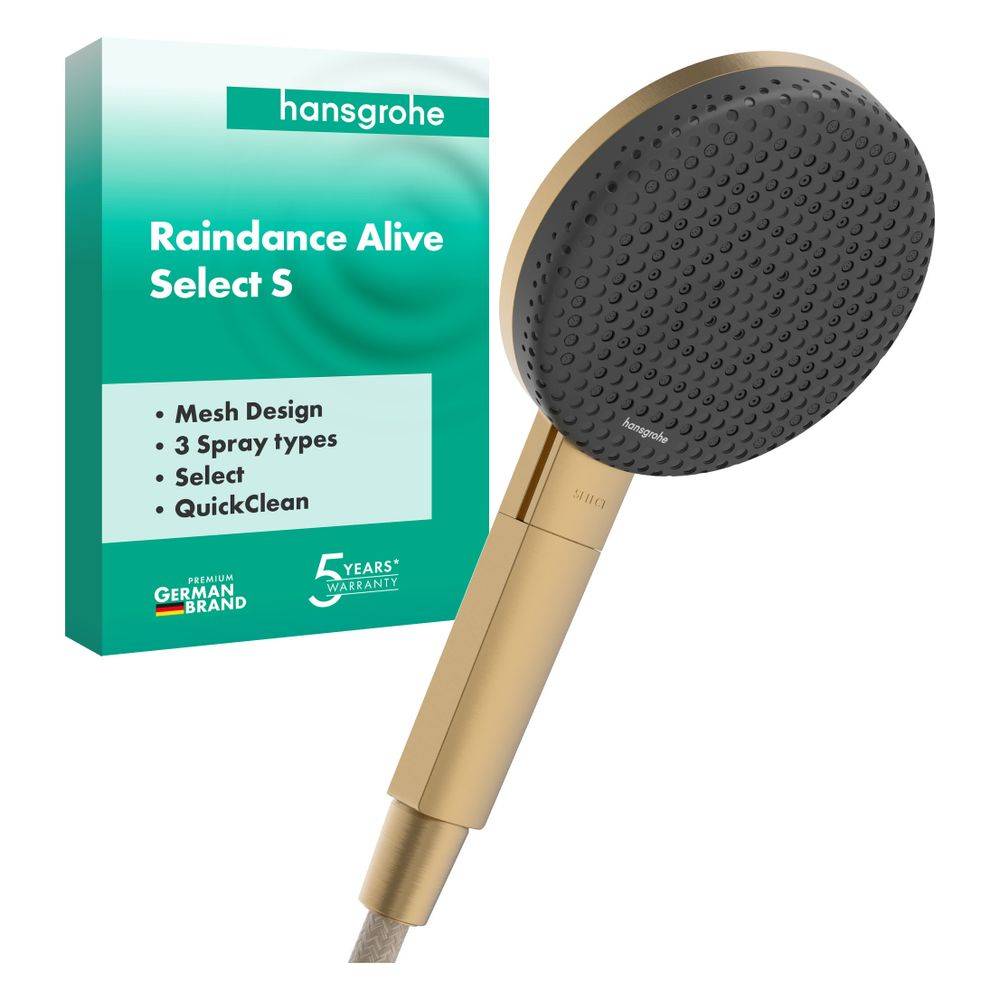 hansgrohe Raindance Alive Select S Handbrause 125 3jet, Brushed Bronze-2