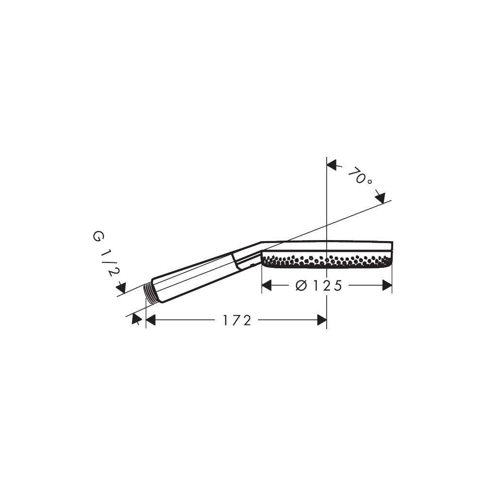 hansgrohe Raindance Alive Select S Handbrause 125 3jet, Brushed Bronze-3