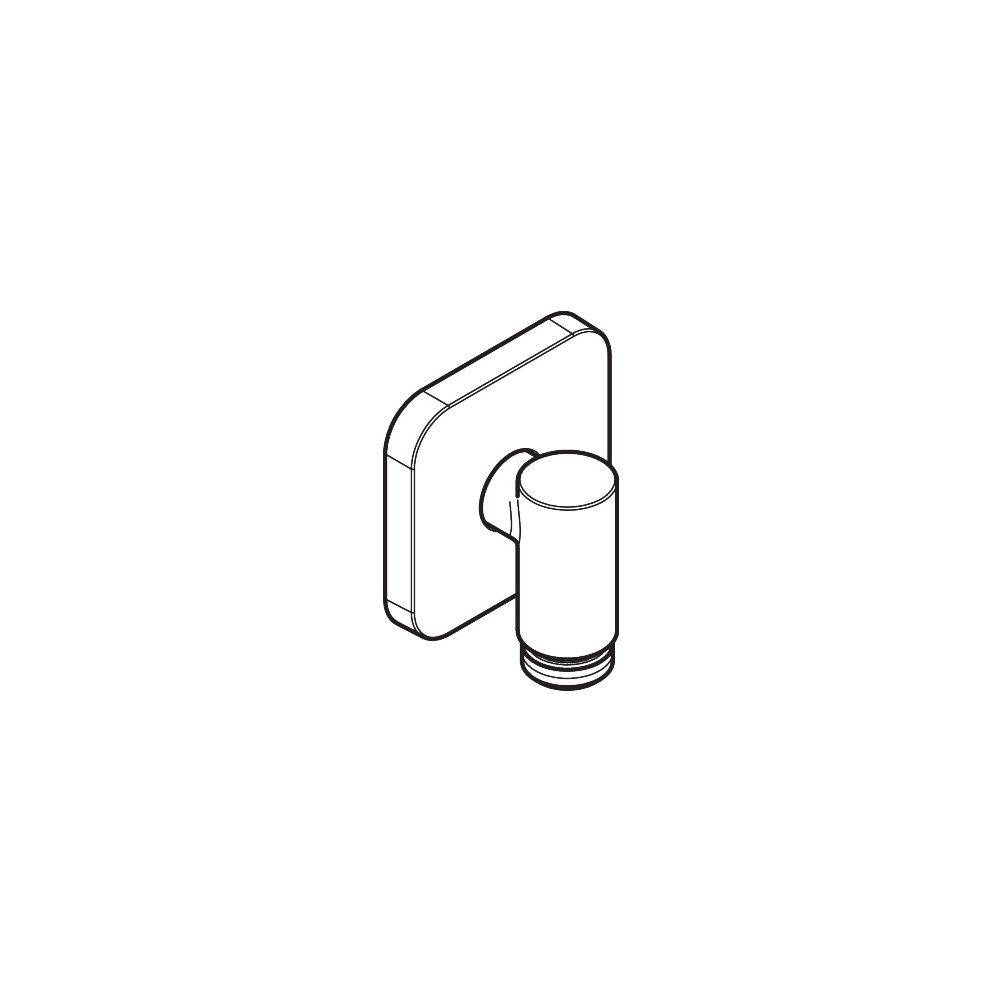 hansgrohe FixFit Fine Q Wandanschluss mit Rückflussverhinderer, Brushed Bronze-2