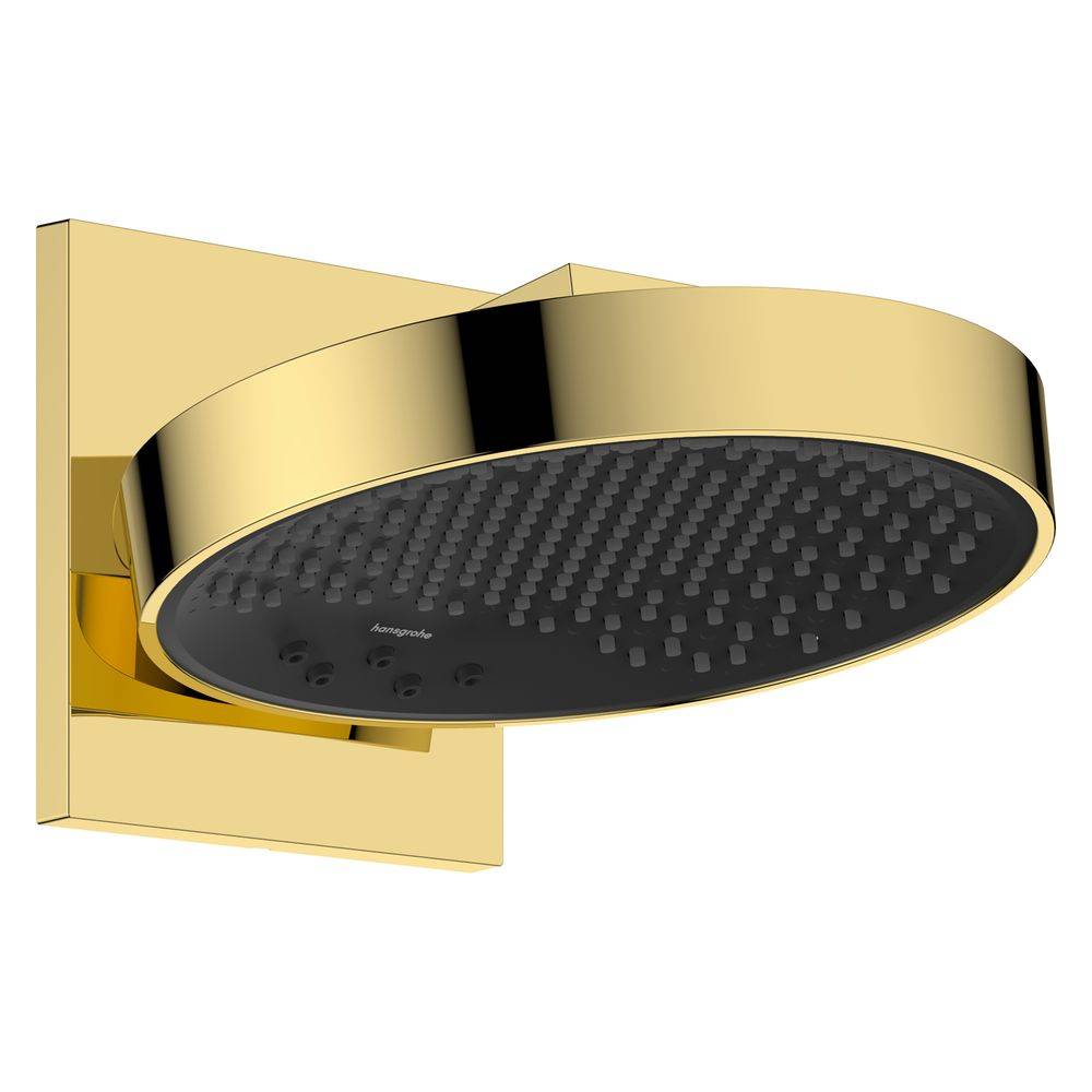 hansgrohe Rainfinity Kopfbrause 250 3jet EcoSmart mit Wandanschluss, Polished Gold Optic-0