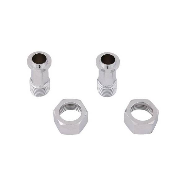 Schlösser Wasserzähler-Verschraubungsset mit Plombierung, 1/2" AG x 3/4" IG, verchromt