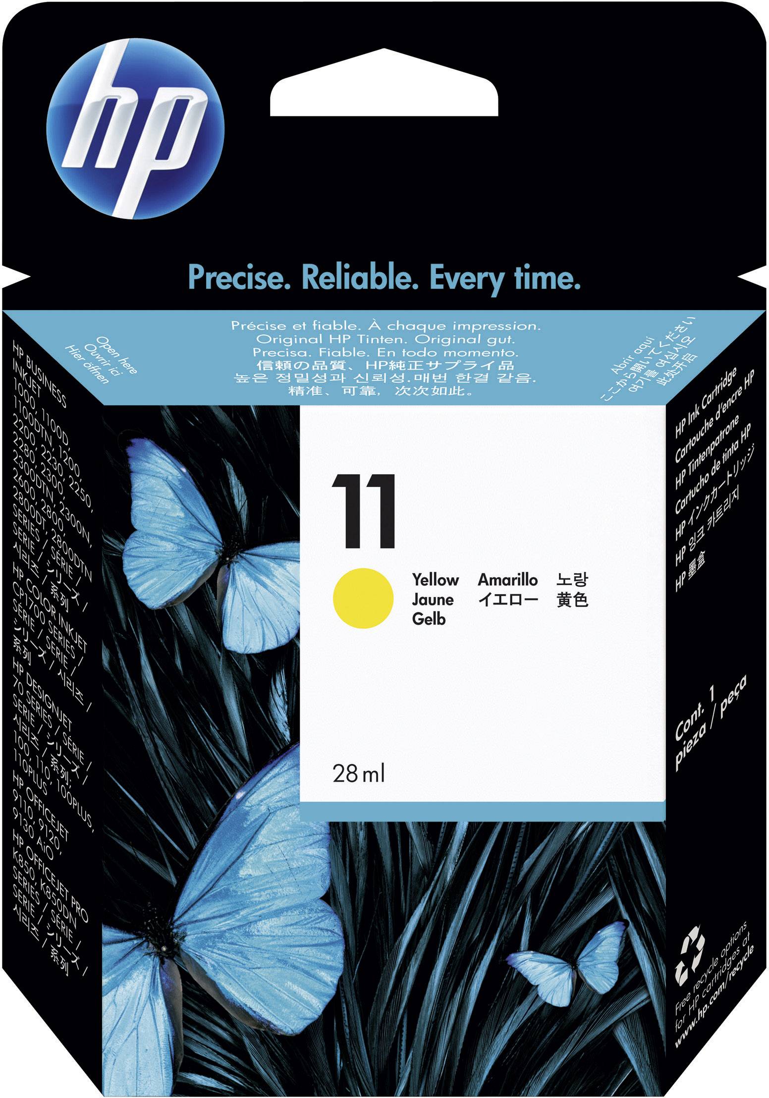 HP Inc. HP Original 11 Druckerpatrone gelb 2.550 Seiten 28ml (C4838AE)