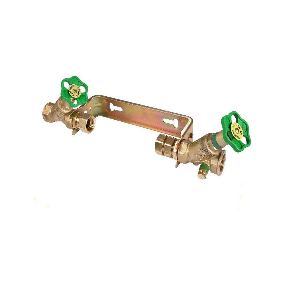 Schlösser Wasserzähler-Einbaugarnitur waagerecht, Dauerdurchfluss Q3 4m3/h, 1" x 3/4", Bügel verzinkt, starr-0