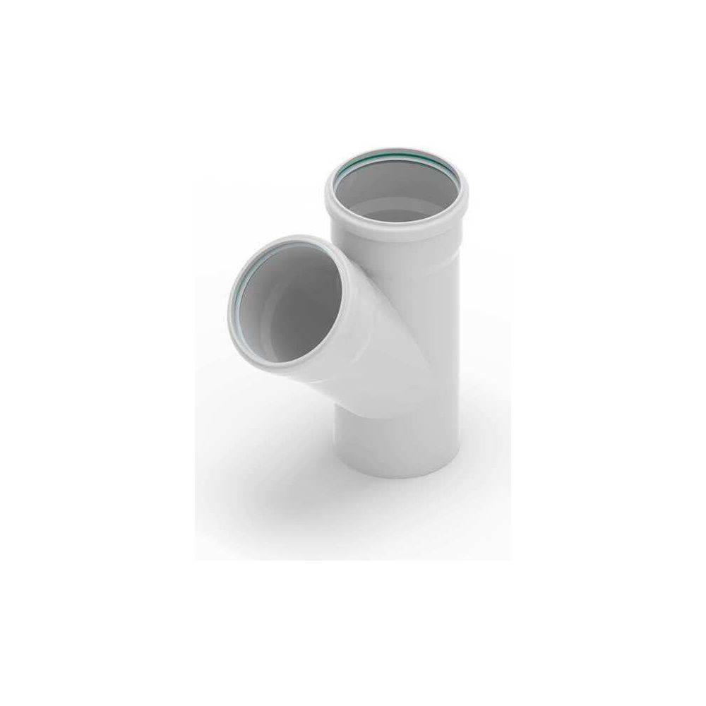 Rehau Raupiano Plus Einfachabzweig DN 50/50, 87 Grad