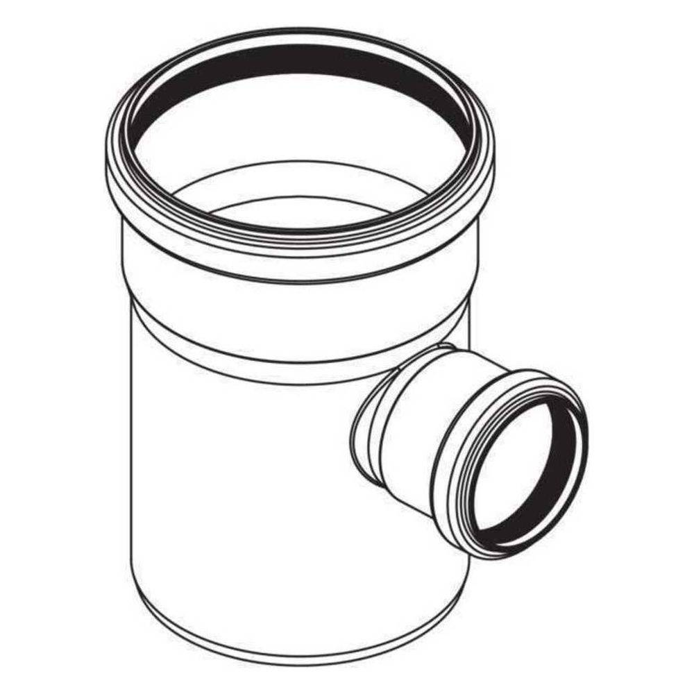 Rehau Raupiano Plus Einfachabzweig DN 75/50, 87 Grad-1