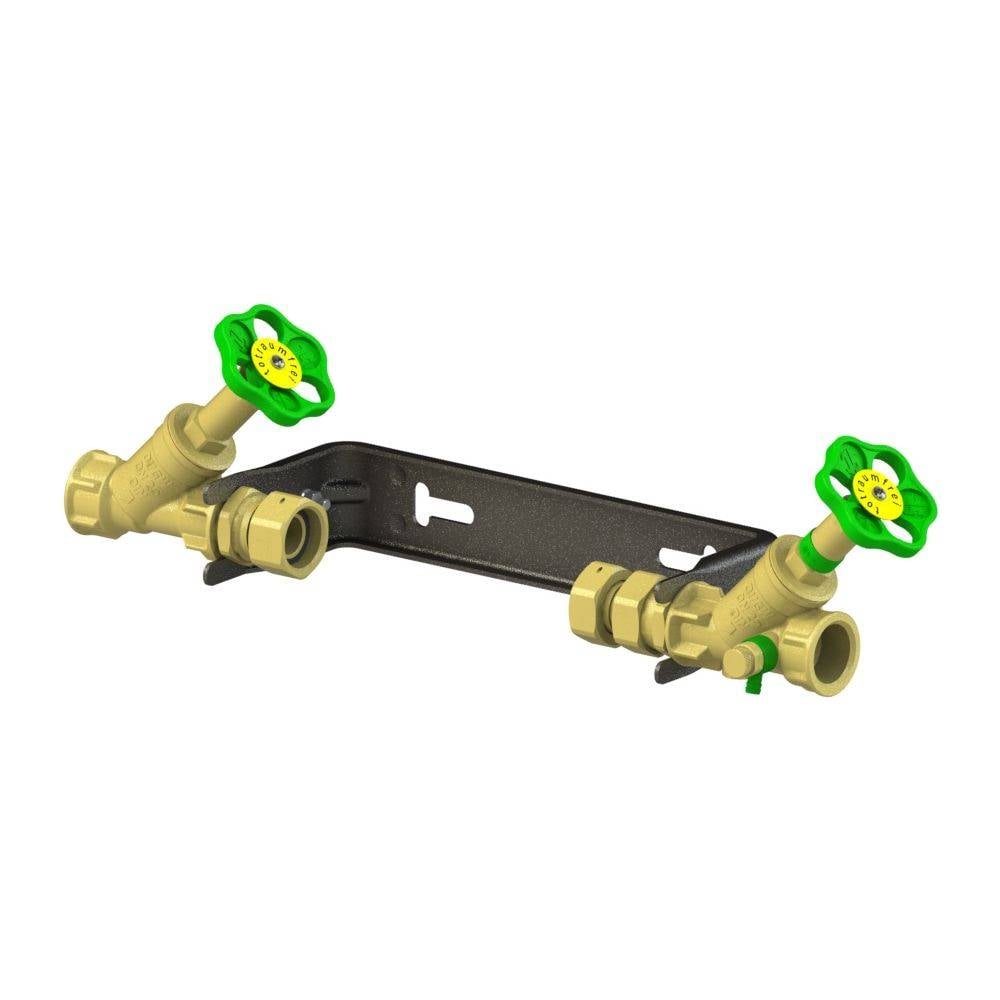 Schlösser Wasserzähler-Einbaugarnitur waagerecht, Dauerdurchfluss Q3 4m3/h, 1" x 1", Edelstahlbügel, starr-0