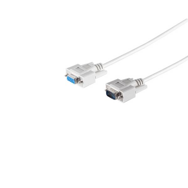 S/CONN VGA-Monitorverlängerungskabel 15-pol HDD-Stecker auf 15-pol HDD-Kupplung 3 m