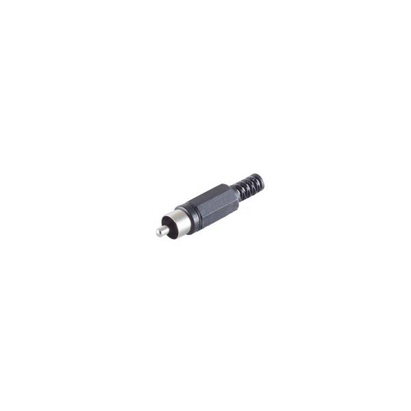 KABELBUDE.EU Cinch-Audiokabel 3 Cinchstecker auf 3 Cinchstecker vernickelt 1,5 m Schwarz