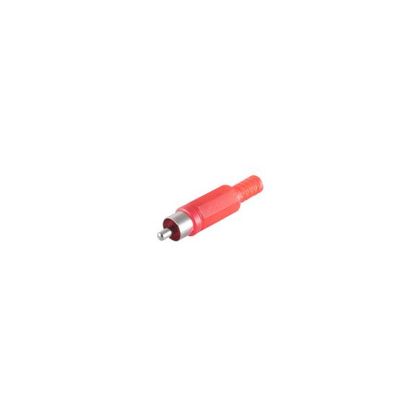 KABELBUDE.EU Cinch-Audiokabel 3 Cinchstecker auf 3 Cinchstecker vernickelt 1,5 m Rot