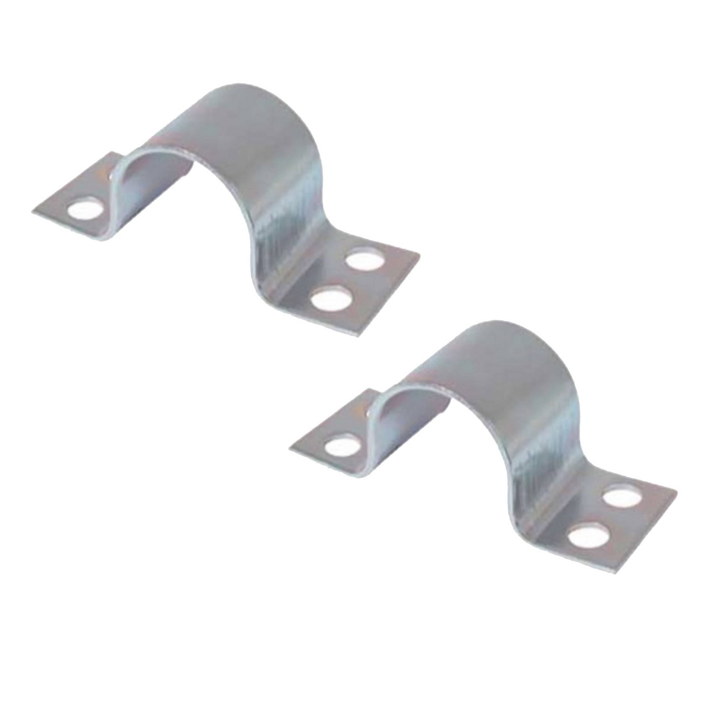 KABELBUDE.EU Mastschelle Stahl verzinkt mit Zusatzklemmriefen für Rohre 40-42 mm - 2 Stück-0
