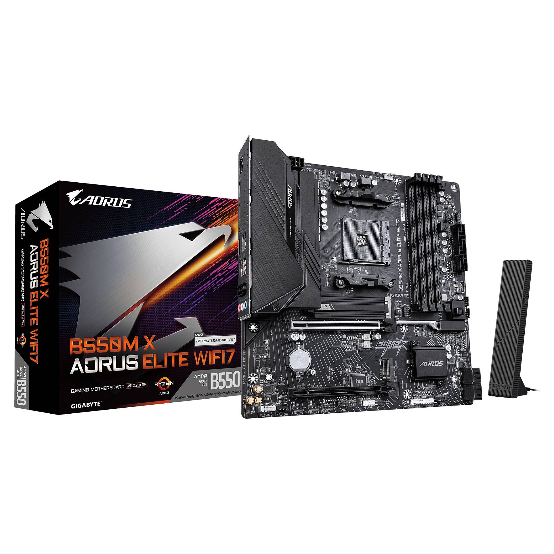 Gigabyte B550M X Aorus Elite WiFi7 AM4 - Mainboard - AMD Sockel AM4 (Ryzen)-0