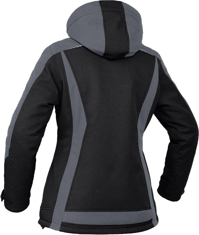 Winter-Softshelljacke Flex Line schwarz-grau, Gr. 44 Leibwächter FLXDI2544-1