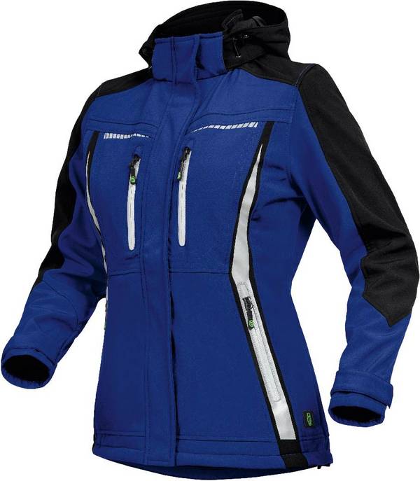 Softshelljacke Flex Line kornblau-schwarz, Gr. 52 Leibwächter FLXDS2052