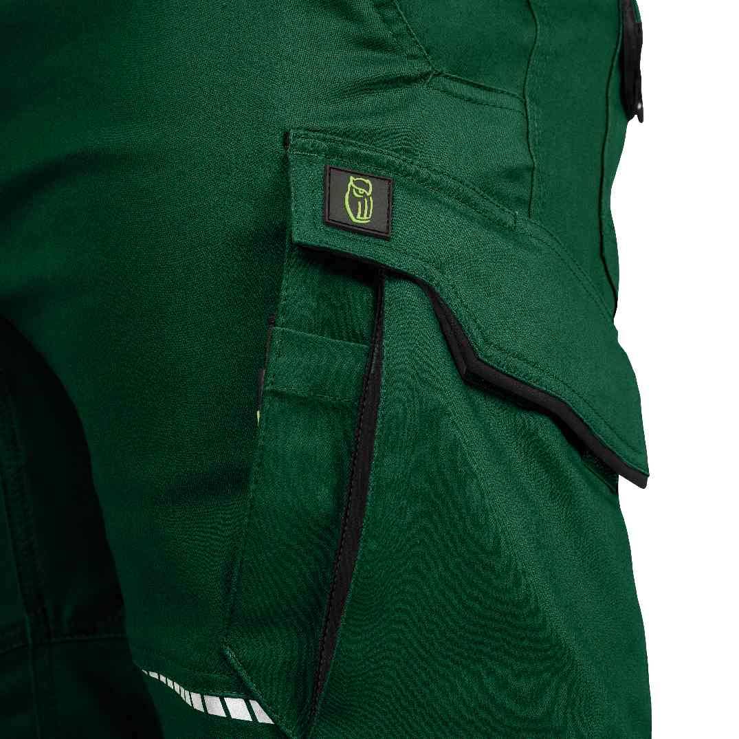 Bundhose mit Knietaschen Flex Line grün-schwarz, Gr. 56 Leibwächter FLEXH2156-1