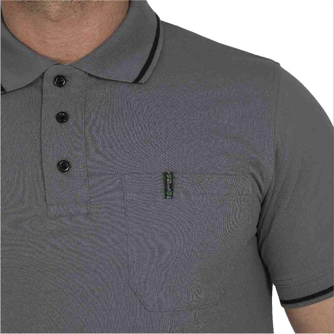 Polo-Shirt Jens Flex Line grau, Gr. M Leibwächter FLEXU07M-2