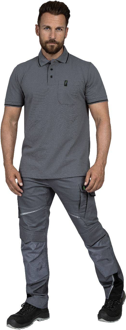 Polo-Shirt Jens Flex Line grau, Gr. M Leibwächter FLEXU07M-3