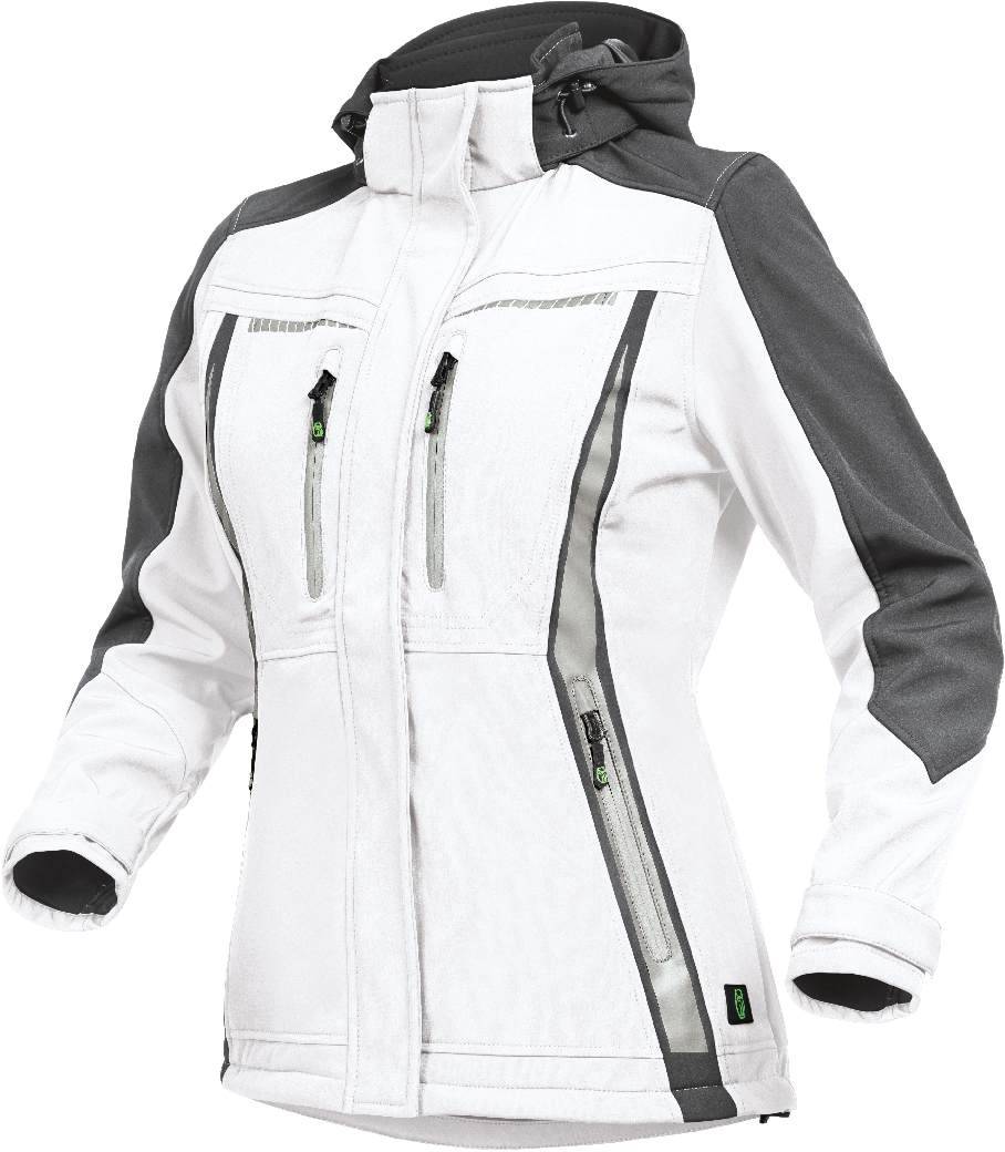 Softshelljacke Flex Line weiß-grau, Gr. 44 Leibwächter FLXDS2444-0