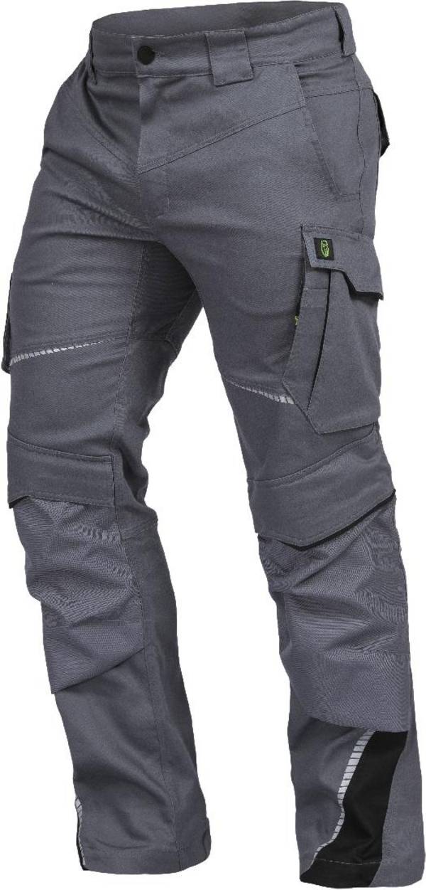 Bundhose mit Knietaschen Flex Line grau-schwarz, Gr. 66 Leibwächter FLEXH2766