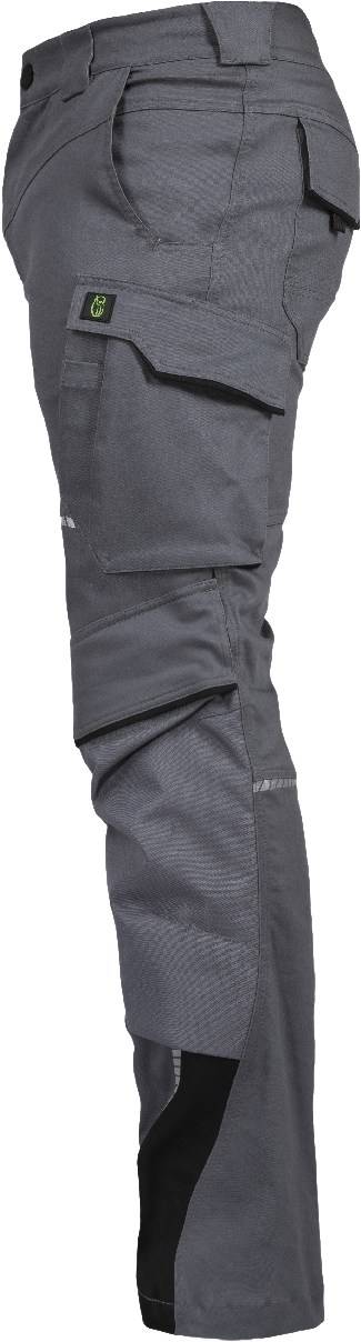 Bundhose mit Knietaschen Flex Line grau-schwarz, Gr. 52 Leibwächter FLEXH2752-2