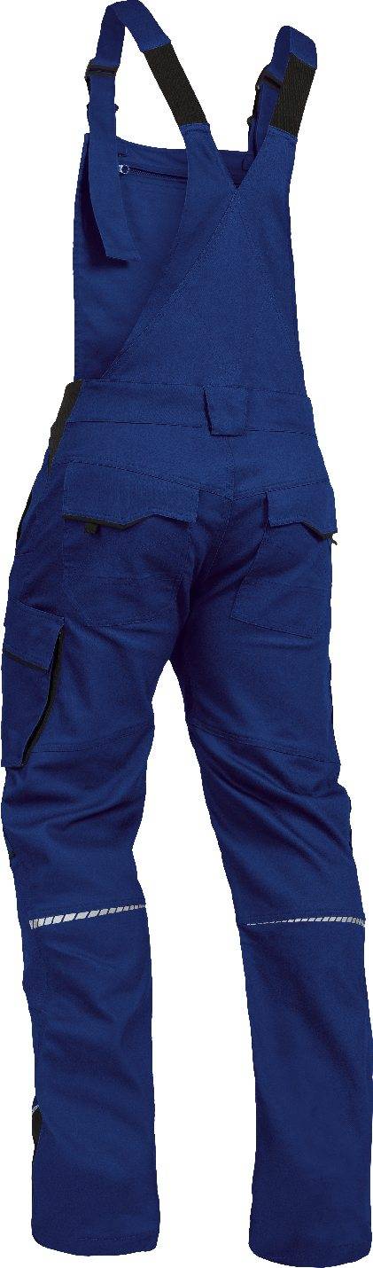 Latzhose mit Knietaschen Flex Line kornblau-schwarz, Gr. 68 Leibwächter FLEXL2068-1