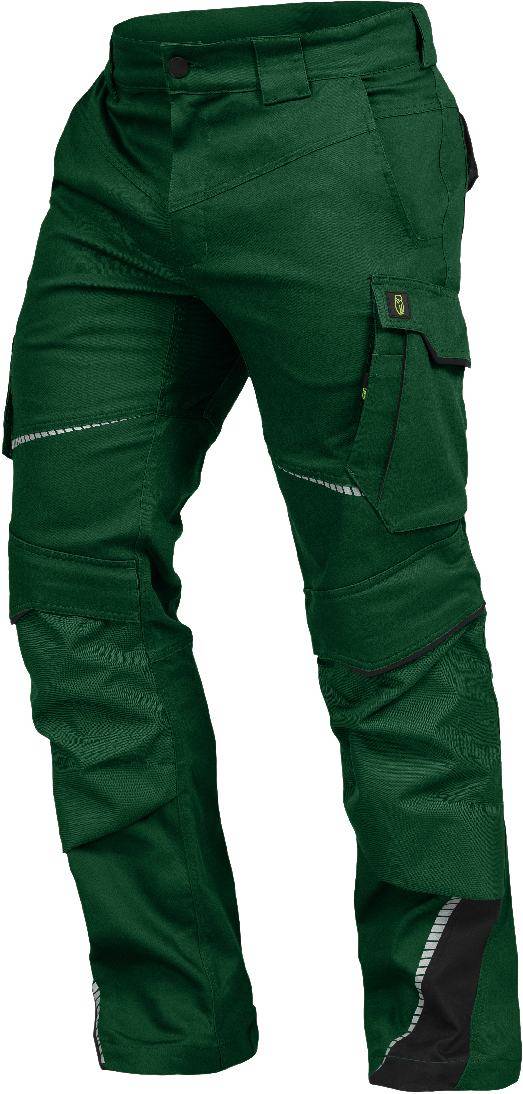 Bundhose mit Knietaschen Flex Line grün-schwarz, Gr. 56 Leibwächter FLEXH2156-0