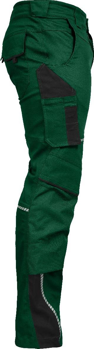 Bundhose mit Knietaschen Flex Line grün-schwarz, Gr. 56 Leibwächter FLEXH2156-4