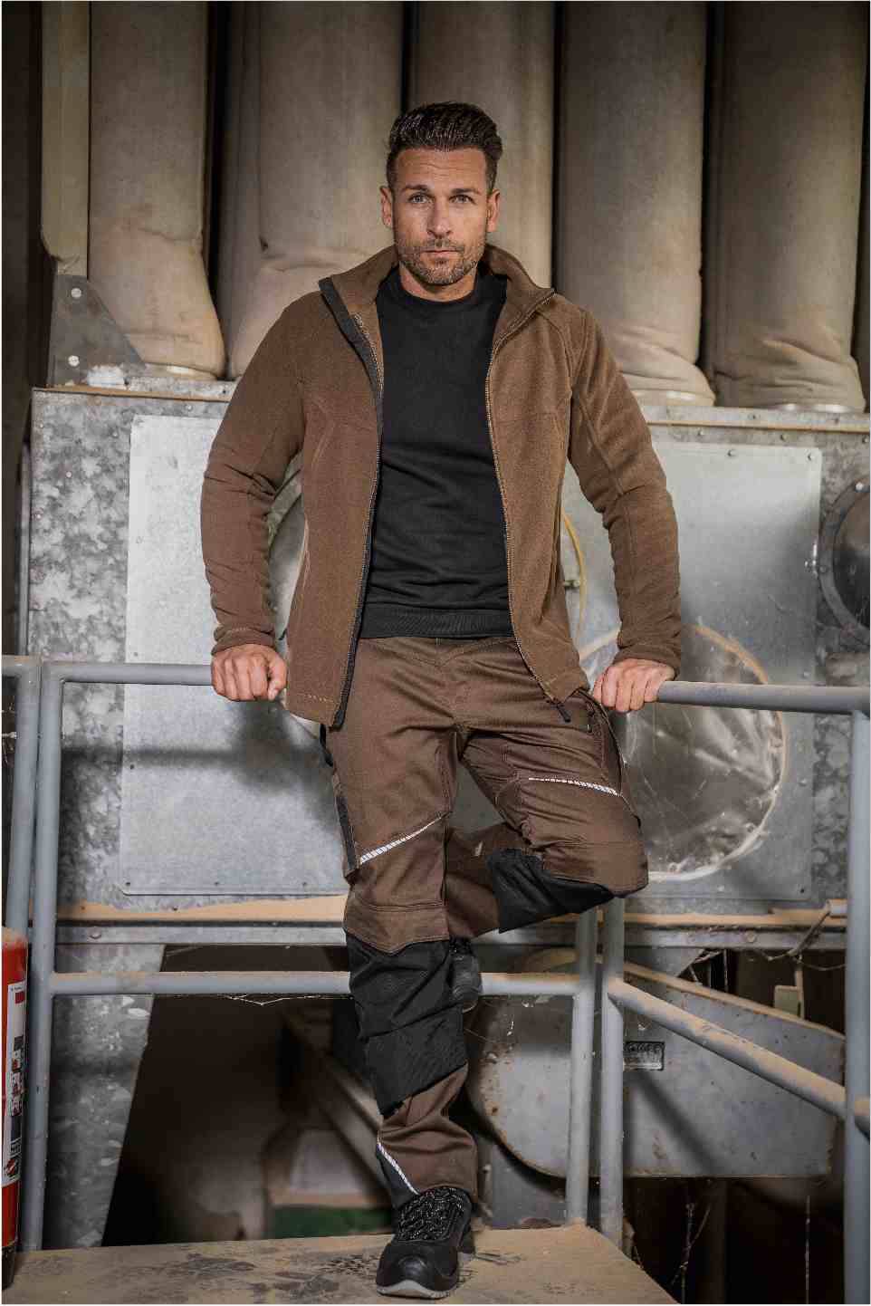 Fleecejacke Eli Flex Line haselnuss, Gr. 6XL Leibwächter CAFLJ096XL-2
