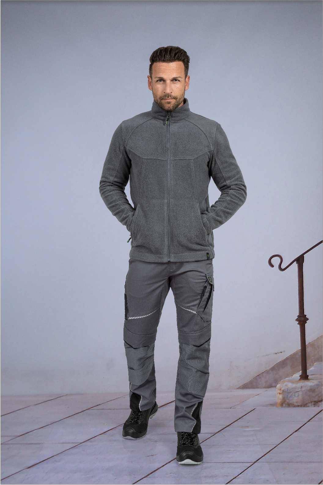 Fleecejacke Eli Flex Line grau, Gr. 3XL Leibwächter CAFLJ073XL-2