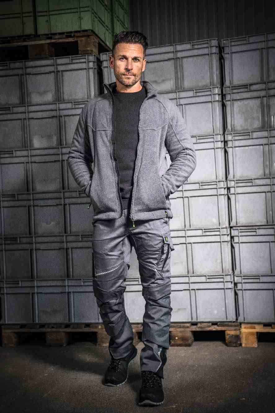 Fleecejacke Eli Flex Line grau, Gr. 3XL Leibwächter CAFLJ073XL-3