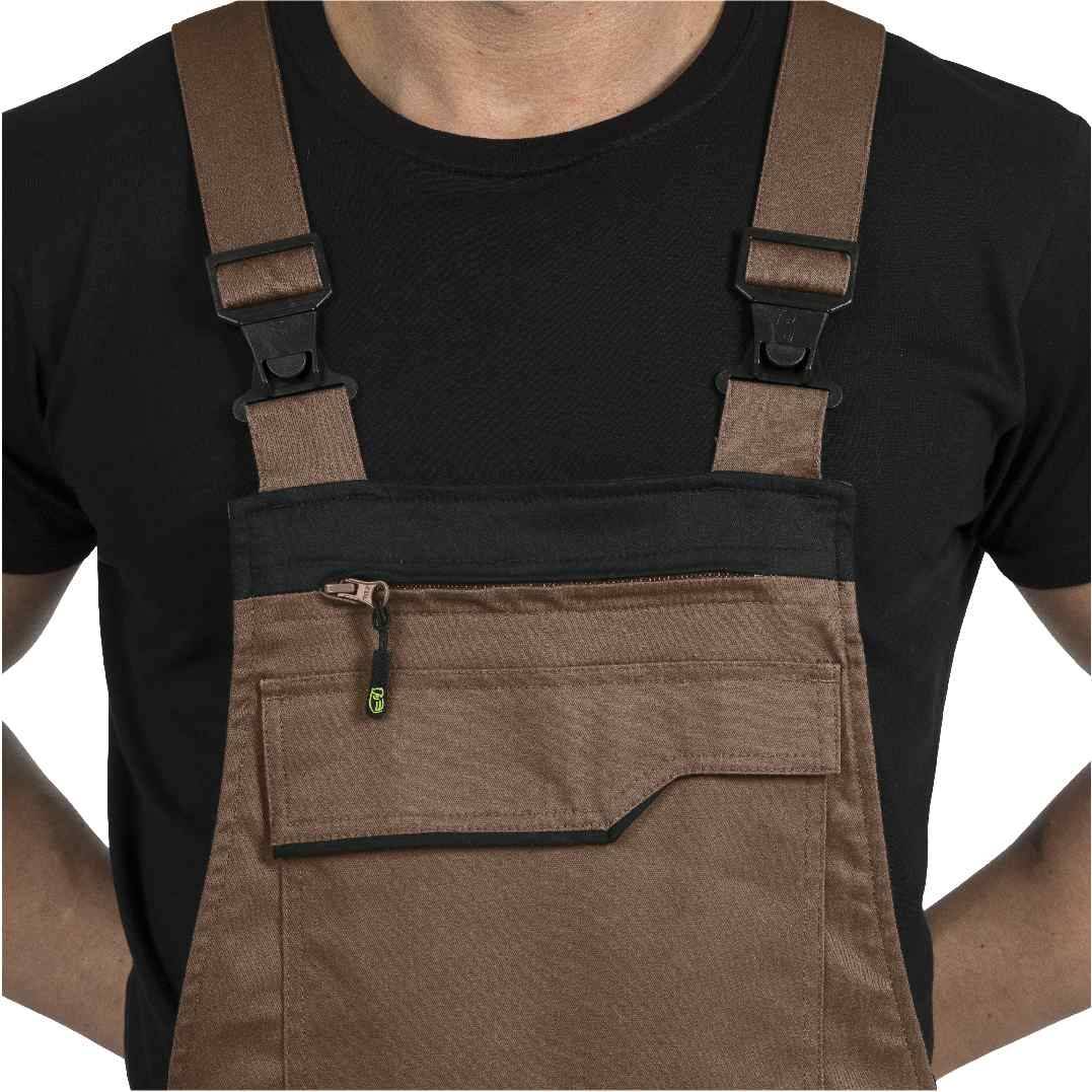 Leibwächter Latzhose Flex-Line FLEXL Gr. 27 haselnuss/schwarz-2