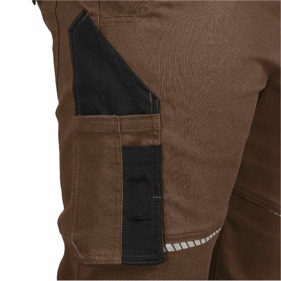 Bundhose mit Knietaschen Flex Line haselnuss-schwarz, Gr. 24 Leibwächter FLEXH2924-3