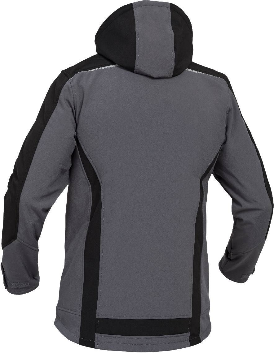 Softshelljacke Flex Line grau-schwarz, Gr. L Leibwächter FLEXS27L-1