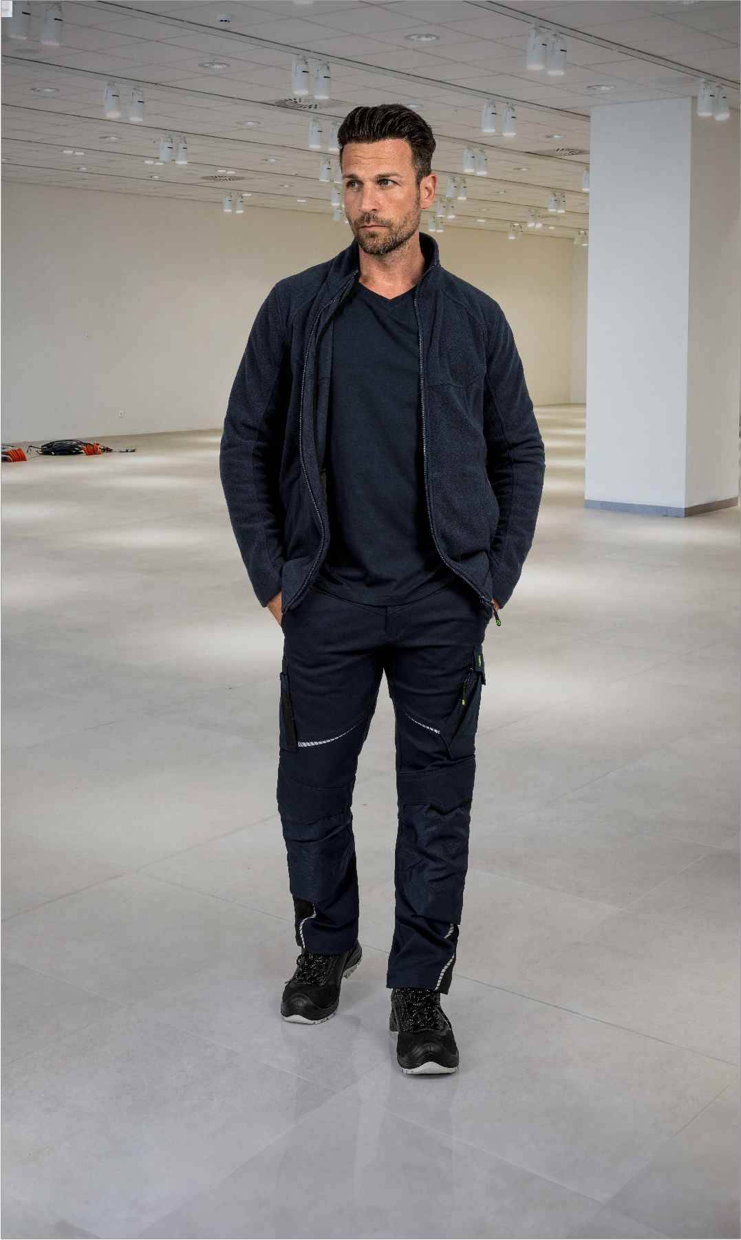 Fleecejacke Eli Flex Line marine, Gr. 4XL Leibwächter CAFLJ064XL-3