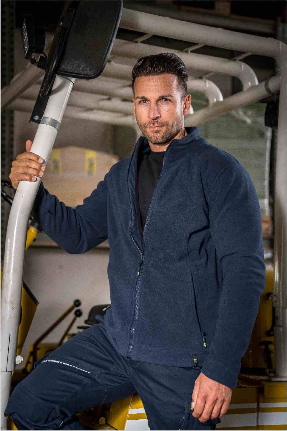 Fleecejacke Eli Flex Line marine, Gr. 4XL Leibwächter CAFLJ064XL-4