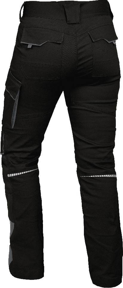 Bundhose mit Knietaschen Flex Line schwarz-grau, Gr. 36 Leibwächter FLXDH2536-1