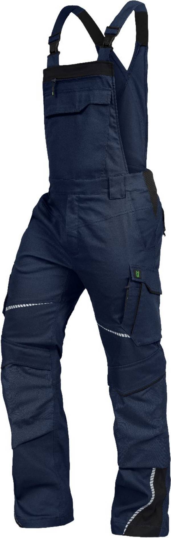 Latzhose mit Knietaschen Flex Line marine-schwarz, Gr. 40 Leibwächter FLEXL3040